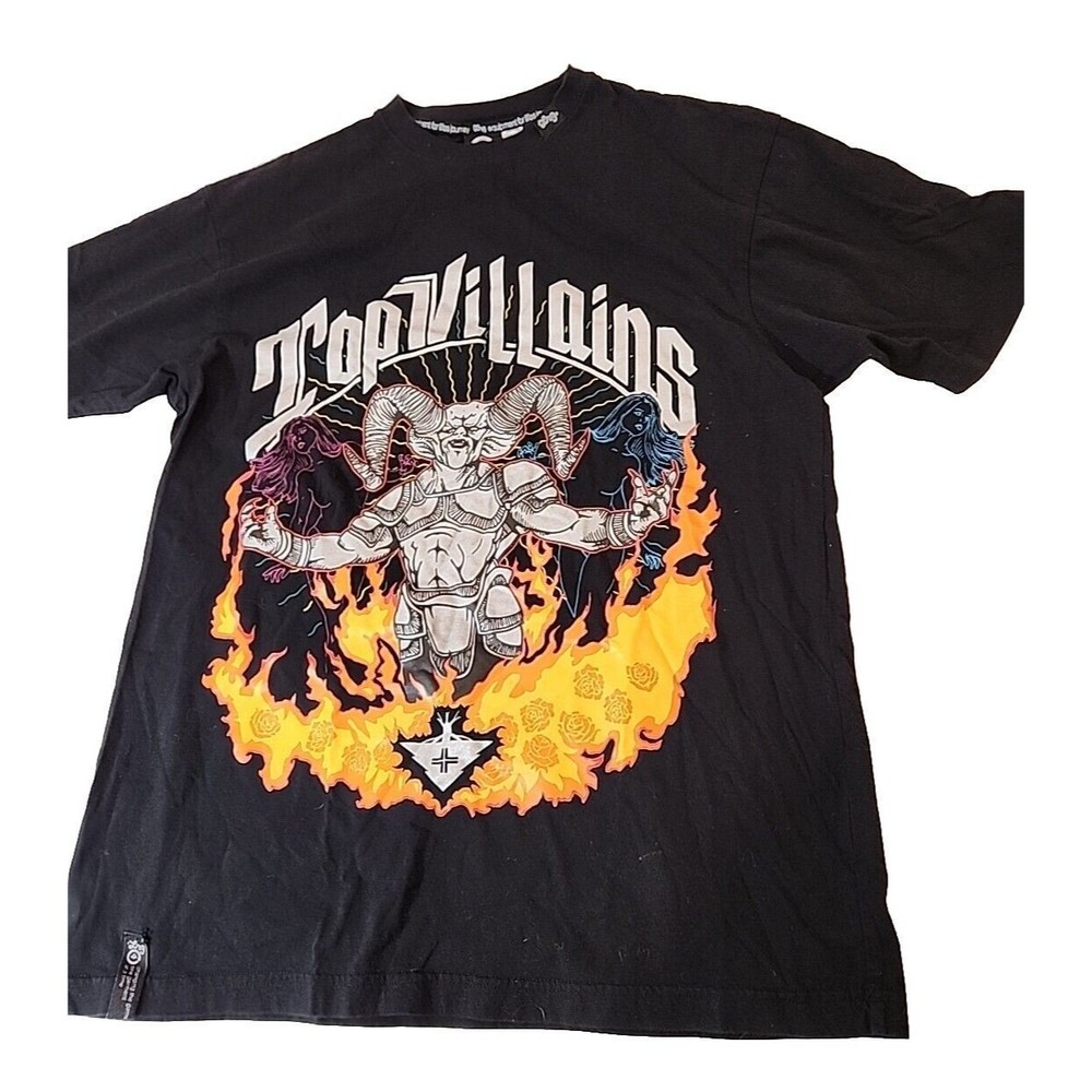 LEGEND 1989 Villain Graphic T Shirt Men's Large‎ Black Short Sleeve